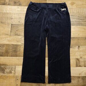 Juicy Couture velour track pants women's XXL navy blue